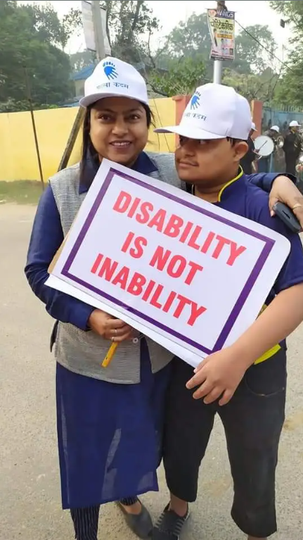 Children engaged in therapeutic activities at Pahela Kadam School